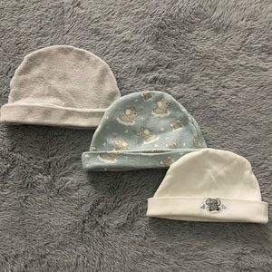 Petite L’amour Baby Hat - 3-Pack - Newborn